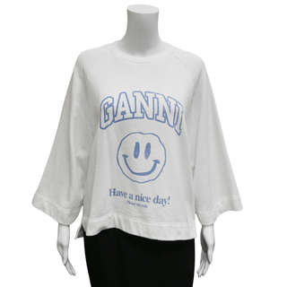 Isoli Smiley Face Oversized Raglan Sweatshirt