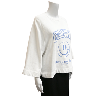 Isoli Smiley Face Oversized Raglan Sweatshirt
