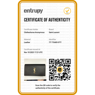 SAINT LAURENT | YSL Cassandre Black Leather Clutch