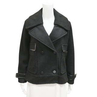 Double-Breasted Bouclé Jacket