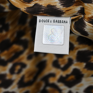 DOLCE & GABBANA | Houndstooth & Leather-Trim Trench Coat