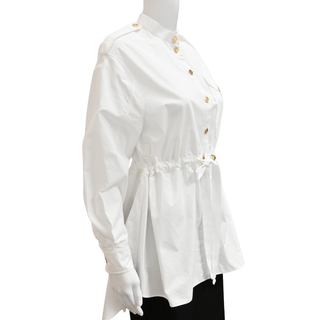 ALEXANDER MCQUEEN | Cinch Cotton Blouse