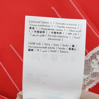 VALENTINO | Red Lace-Trim Midi Dress