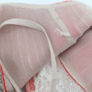 VALENTINO | Red Lace-Trim Midi Dress