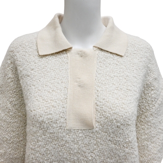 ISABEL MARANT | Imelda Ecru Tweed Polo Dress