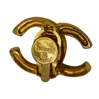 CHANEL | Textured CC Clip-On Earrings