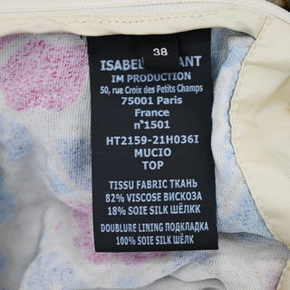 ISABEL MARANT | Mucio Floral Knotted Velvet Top