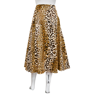CAROLINA HERRERA | Leopard Print Midi Skirt