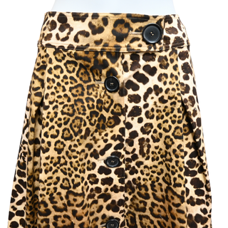 CAROLINA HERRERA | Leopard Print Midi Skirt