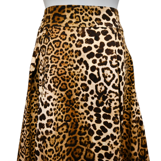 CAROLINA HERRERA | Leopard Print Midi Skirt