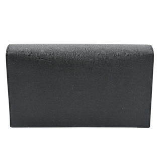 SAINT LAURENT | YSL Cassandre Black Leather Clutch
