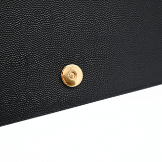 SAINT LAURENT | YSL Cassandre Black Leather Clutch