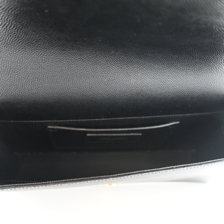 SAINT LAURENT | YSL Cassandre Black Leather Clutch