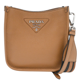 PRADA | Caramel 2-Strap 'Mini' Leather Crossbody Bag