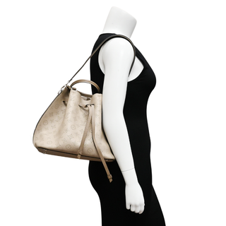LOUIS VUITTON | Mahina Girolata Galet Leather Shoulder Bag