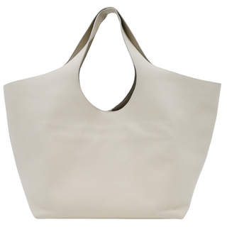 ANINE BING | Lili Sand Pebbled Leather Tote Bag