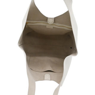 ANINE BING | Lili Sand Pebbled Leather Tote Bag