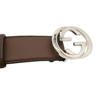 GUCCI | Interlocking G Brown Leather Belt
