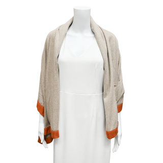 LORO PIANA | Kummel & Orange Cashmere Blanket Shawl