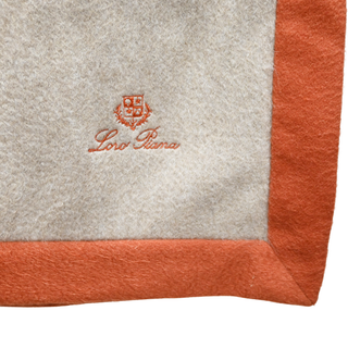 LORO PIANA | Kummel & Orange Cashmere Blanket Shawl