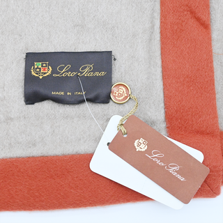 LORO PIANA | Kummel & Orange Cashmere Blanket Shawl