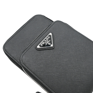PRADA | Saffiano Leather Smartphone Logo Crossbody Bag