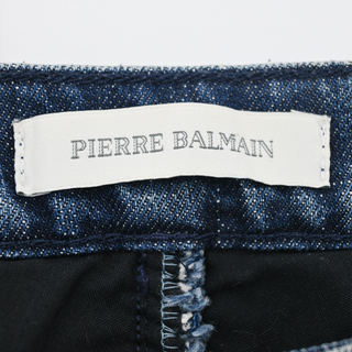 PIERRE BALMAIN | Blue Wash Moto Skinny Jeans