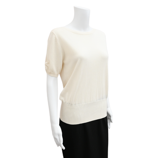 MAX MARA | Ivory Lightweight Knit Sweater