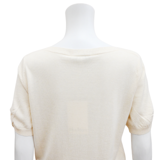 MAX MARA | Ivory Lightweight Knit Sweater