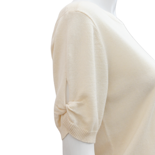 MAX MARA | Ivory Lightweight Knit Sweater