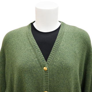 GUCCI | Green Cashmere Horsebit Cardigan