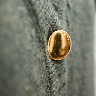 GUCCI | Green Cashmere Horsebit Cardigan