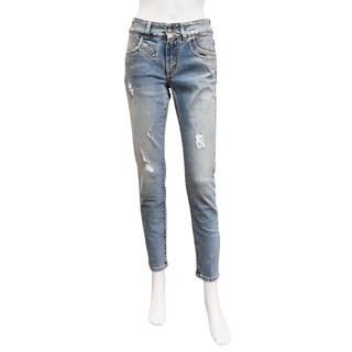 GIVENCHY | Light Wash Distressed Skinny Jeans