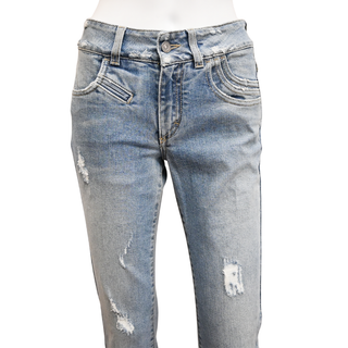 GIVENCHY | Light Wash Distressed Skinny Jeans