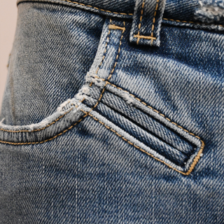 GIVENCHY | Light Wash Distressed Skinny Jeans