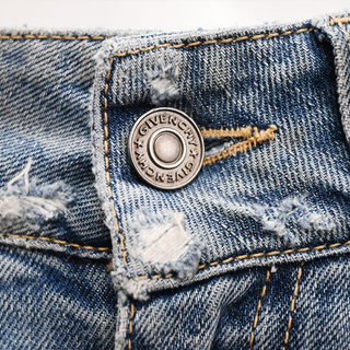 GIVENCHY | Light Wash Distressed Skinny Jeans