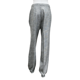 CAROLINA HERRERA | Gray Twill Weave Wide Leg Pants