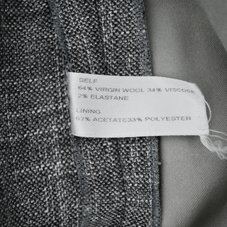 CAROLINA HERRERA | Gray Twill Weave Wide Leg Pants