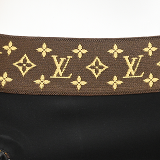 LOUIS VUITTON | Black Neoprene Monogram-Trim Leggings