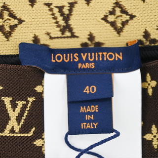 LOUIS VUITTON | Black Neoprene Monogram-Trim Leggings