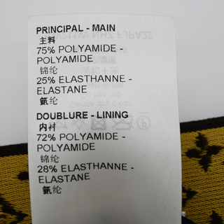 LOUIS VUITTON | Black Neoprene Monogram-Trim Leggings