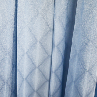 FENDI | Light Blue Geometric Jacquard Pleated Midi Skirt