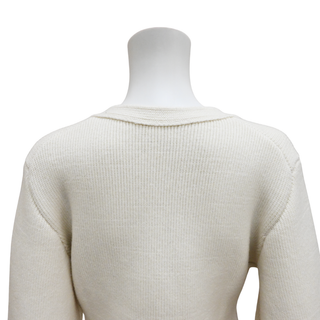 KHAITE | Scarlet Glaze White Cashmere Cardigan