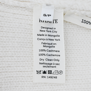 KHAITE | Scarlet Glaze White Cashmere Cardigan