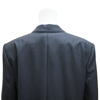 CELINE | Navy Blue Pinstripe Wool Blazer