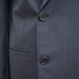 CELINE | Navy Blue Pinstripe Wool Blazer