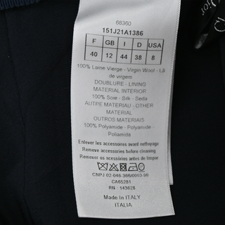 CHRISTIAN DIOR | Red Plaid Wool Midi Skirt