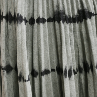 CHRISTIAN DIOR | Olive & Black Tie-Dye Pleated Midi Skirt