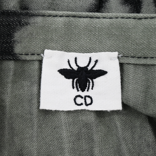 CHRISTIAN DIOR | Olive & Black Tie-Dye Pleated Midi Skirt