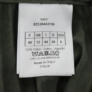 CHRISTIAN DIOR | Olive & Black Tie-Dye Pleated Midi Skirt